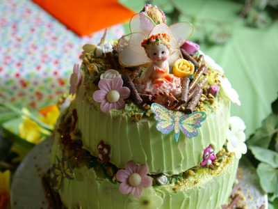 DIY Fairy Garden Cake