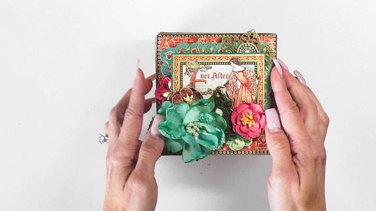 Enchanting Boxed Album using Graphic 45 Enchanted Forest