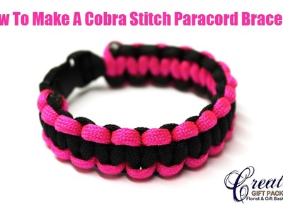 How to Make a 2 color Cobra Stich Paracord Bracelet