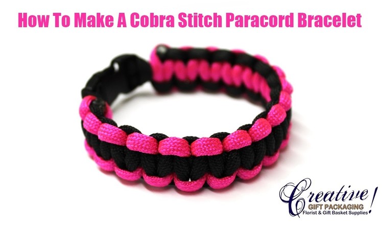 How to Make a 2 color Cobra Stich Paracord Bracelet