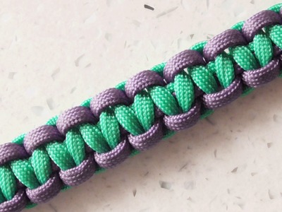 How To Make A Two Color Cobra Weave Bracelet Without Buckles