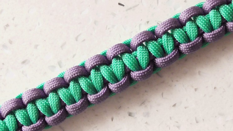 How To Make A Two Color Cobra Weave Bracelet Without Buckles