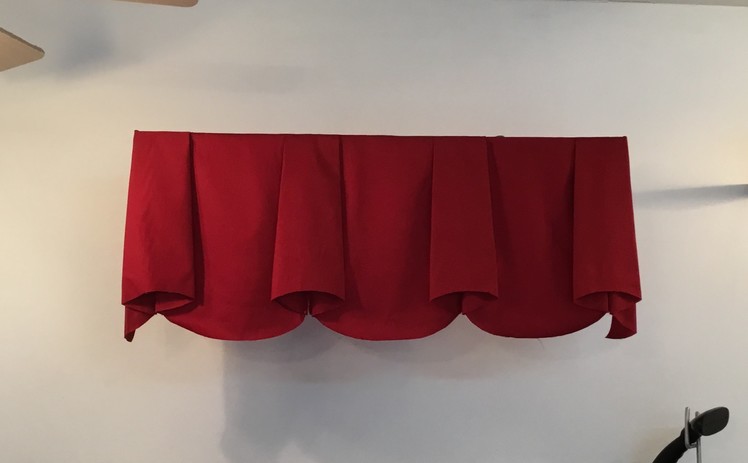 How to make scalloped valance with bells (part 1)