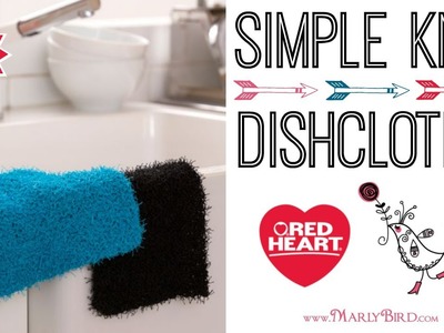 Learn to Knit Simple Knit Dishcloths with Marly Bird