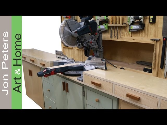 Make Drawers & Drawer Pulls - Miter Saw Station Build part 2
