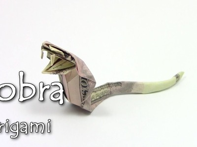 Origami Money Cobra | Como fazer origami Serpente cobra - Yakomoga dollar Origami tutorial