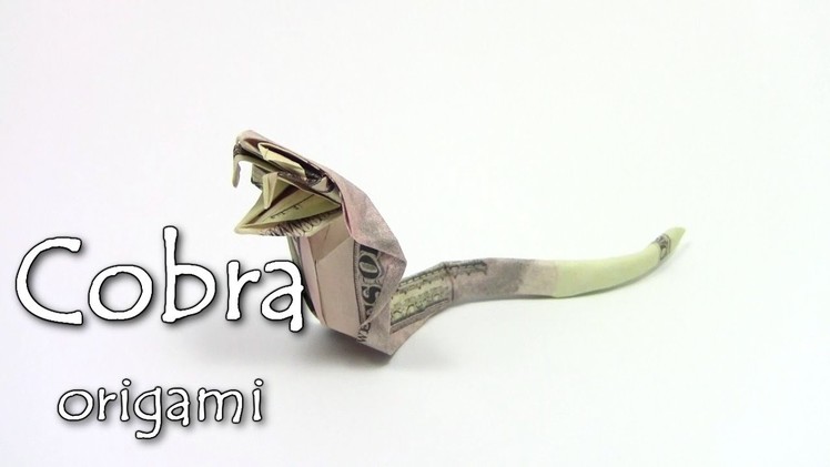 Origami Money Cobra | Como fazer origami Serpente cobra - Yakomoga dollar Origami tutorial