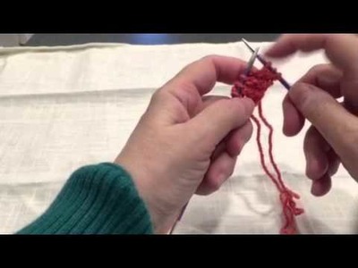 Picking up Stitches in a Garter Tab