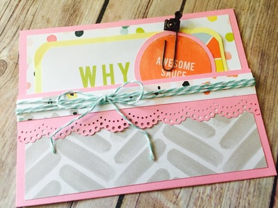 Pocket Card Tutorial Guest Designing for Scrapbooking With Me