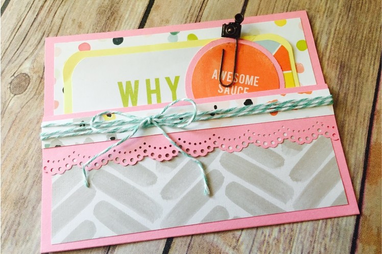 Pocket Card Tutorial Guest Designing for Scrapbooking With Me