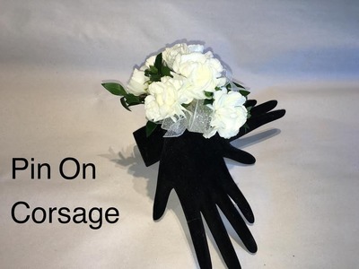 Quick Way To Make A pin On Corsage - Wedding Or Prom