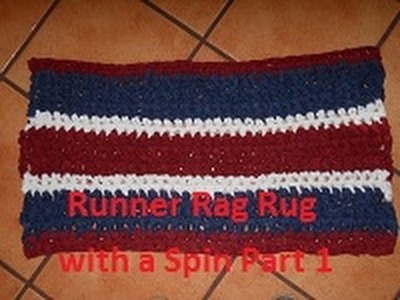 Runner Rag Rug with a Spin Part 1