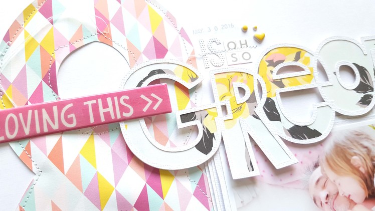 Scrapbooking Process- The Cut Shoppe- Felicity Jane Chloe Kit