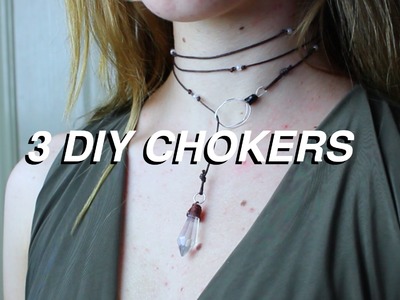 3 DIY Choker Necklaces | Natasha Rose