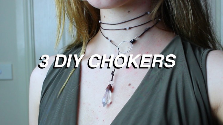 3 DIY Choker Necklaces | Natasha Rose