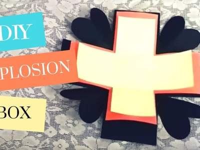 Art and Craft: Explosion Box Tutorial! (Basic) How to make an Explosion Box Card - DIY Gift Idea!