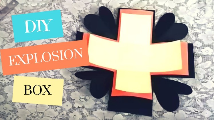 Art and Craft: Explosion Box Tutorial! (Basic) How to make an Explosion Box Card - DIY Gift Idea!