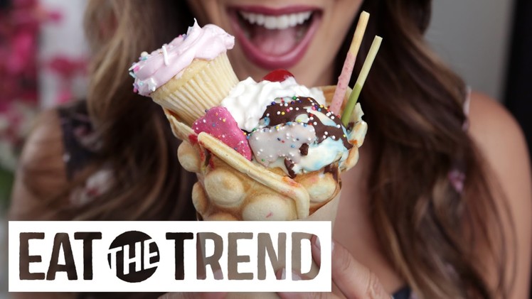 Birthday Bubble Waffle Ice Cream Cones | Eat the Trend