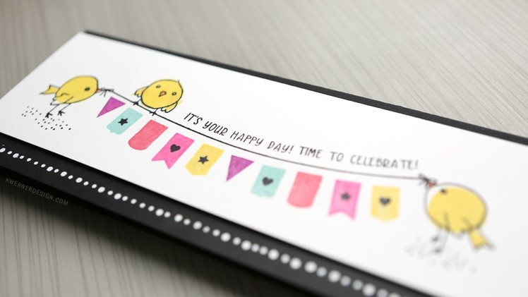 Celebration Card - Using Only 1 Stamp Set (plus a crafty update)