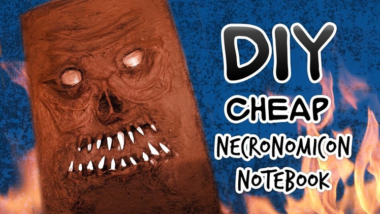 CHEAP, FAST and EASIEST TUTORIAL- Necronomicon Book of the Dead Notebook Craft DIY