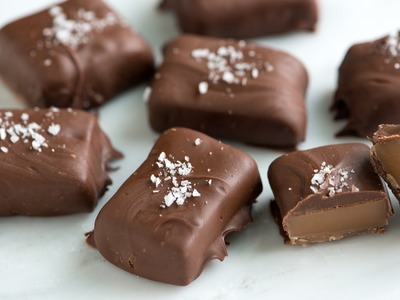 Chocolate Covered Caramel Recipe - Soft Caramels in Chocolate