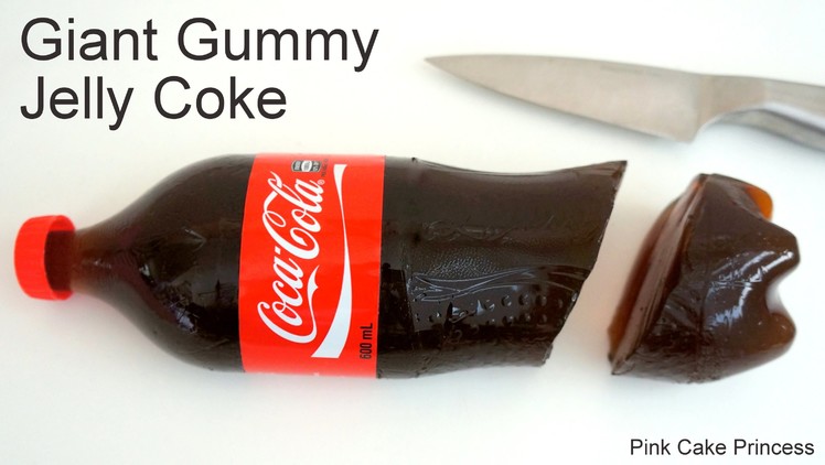Coke Jelly Bottle - How to Make a Giant Gummy Coke Bottle for April Fool's Day
