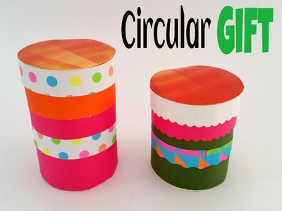Craft Tutorial to make a paper "Circular Gift box"