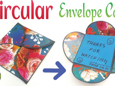 Craft Tutorial to make Paper  "Circular Interlocking Envelope | Greeting Card"
