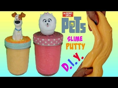 D.I.Y. Secret Life Of Pets Slime Putty with Gidget & Max, Glitter Ooze, Fun Kid Craft. TUYC