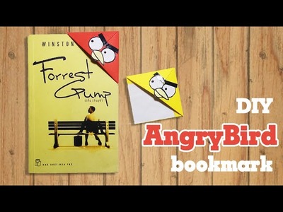 DIY: Angry Bird Bookmark - Easy origami How to make a bookmark (design by ArtAllTheWay )