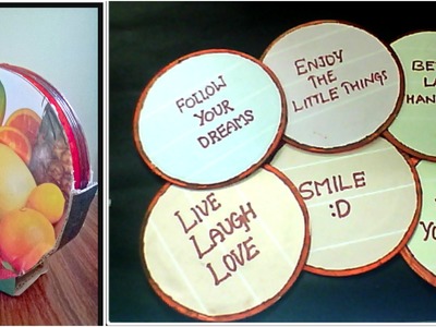 DIY CD quote coasters ||CD craft ideas || Best of waste from CD