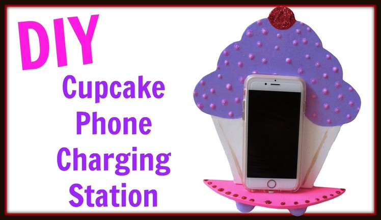 DIY Cupcake Phone Charging Station ~  Back To School Crafts ~ Craft Klatch ~ How To