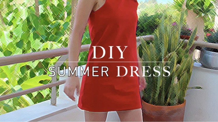 DIY easy summer dress