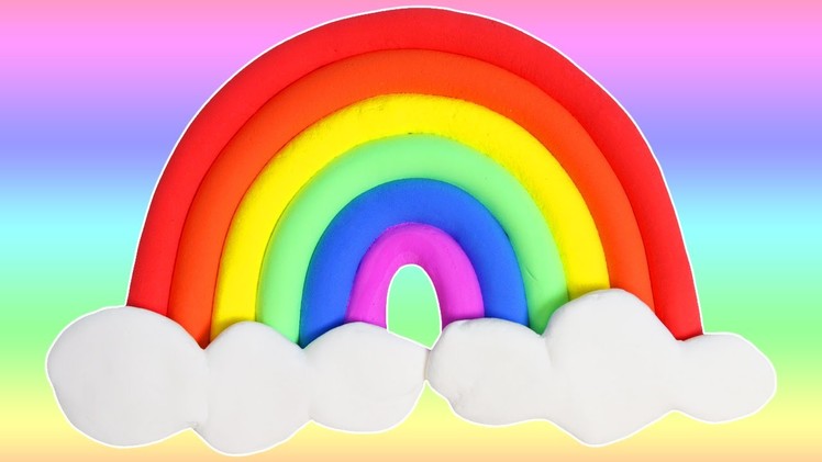 DIY Easy to Make Cotton Candy Clay Rainbow! MIX Cotton Candy for Wacky Colors