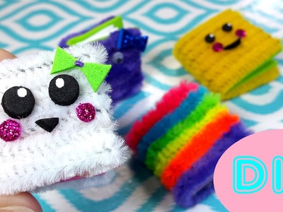 DIY Furry Fuzzy Miniature Doll Notebooks - School Supplies