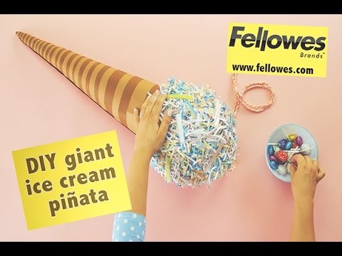 DIY giant ice cream piñata
