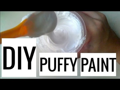 DIY How to Make Puffy Paint (without shaving cream!)