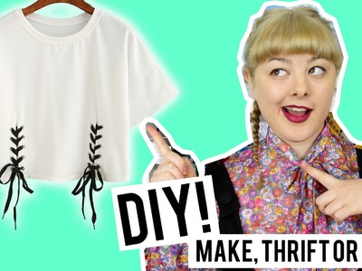 DIY Lace Up Top | Make Thrift Buy #40