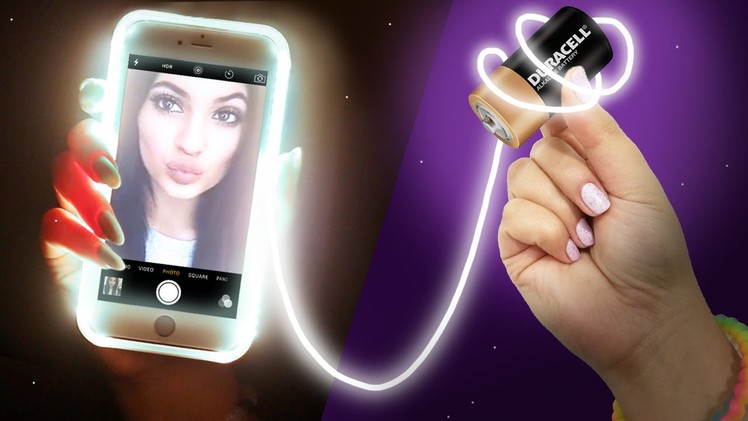 DIY LIGHT UP Phone Case! Take the PERFECT Selfie!