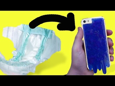 DIY PHONE CASE MADE WITH DIAPERS?!
