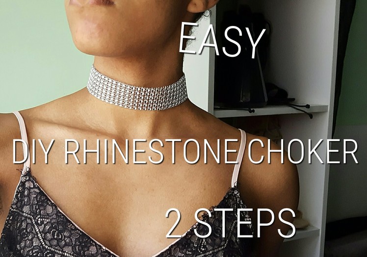 DIY Rhinestone Choker | BeyondTheSuede