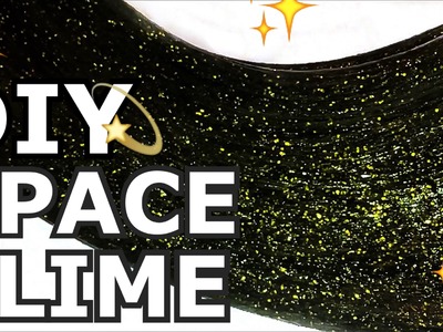 DIY Starry Space Slime! No Borax, No Clay, No Detergent Method!