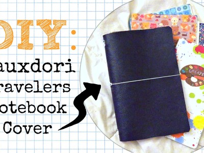 DIY Travelers Notebook Fauxdori Cover - No Sew \\ Planner Peace Tutorial + Craft Hack