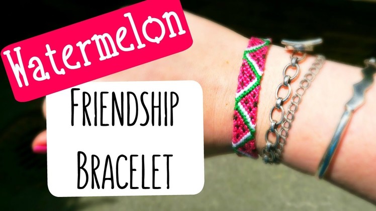DIY Watermelon Friendship Bracelet How To Tutorial ¦ The Corner of Craft