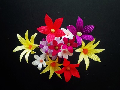 Easy Paper Flowers | Crepe Paper - Craft Tutorial
