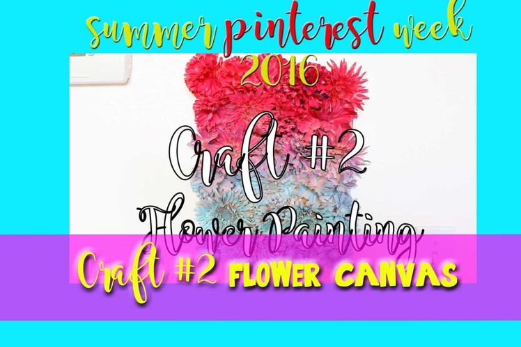 FLOWER Painting using Flowers (a Pinterest craft) - @dramaticparrot