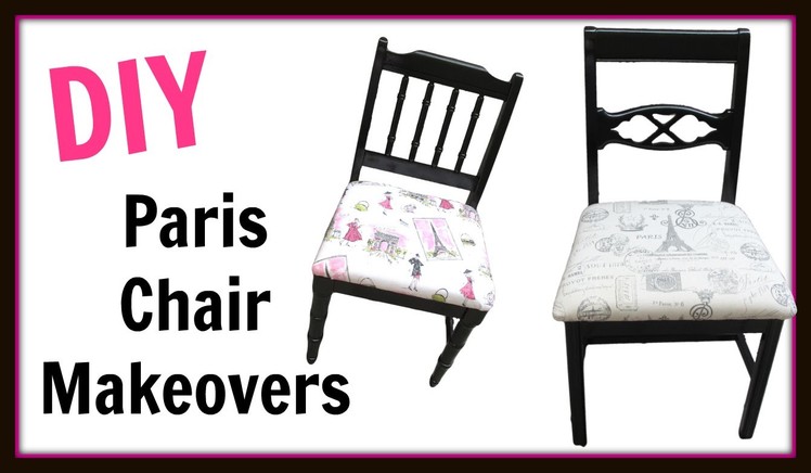 Garbage to Gorgeous Episode #15:  Paris Chairs - Furniture Makeover - DIY Project - Craft Klatch