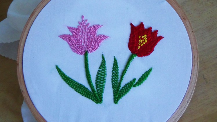 Hand Embroidery: Cretan stitch