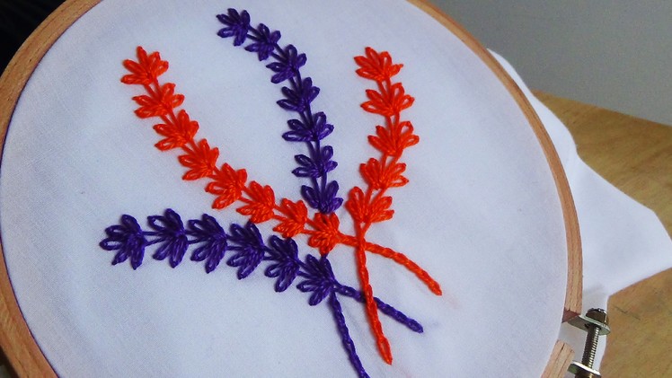 Hand Embroidery:Lazy daisy stitch
