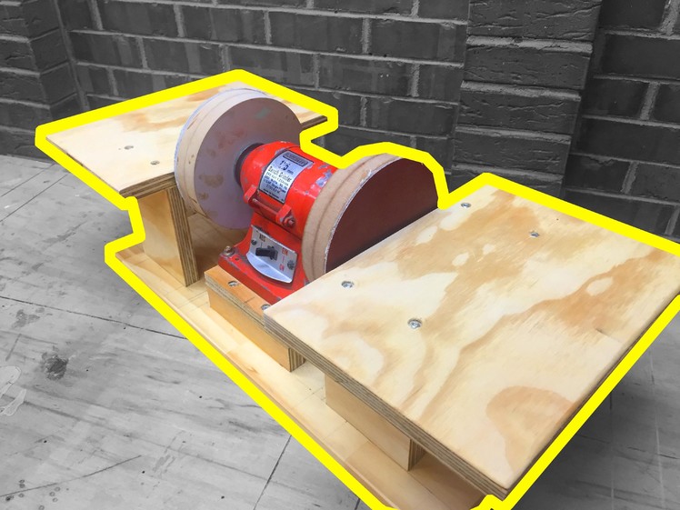 Home made double disc sander for under $5!